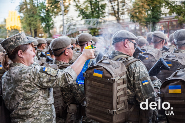 Как проходила репетиция парада в центре Киева. Фото: Э. Солдатова