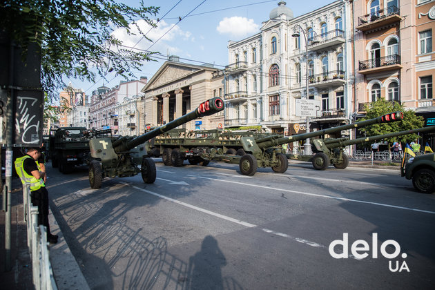 Как проходила репетиция парада в центре Киева. Фото: Э. Солдатова