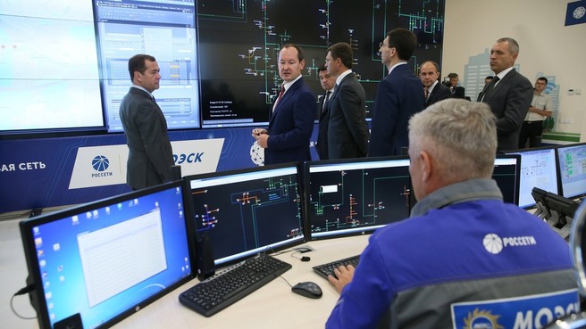 Председатель Правительства РФ посетил цифровой район электросетей Подмосковья